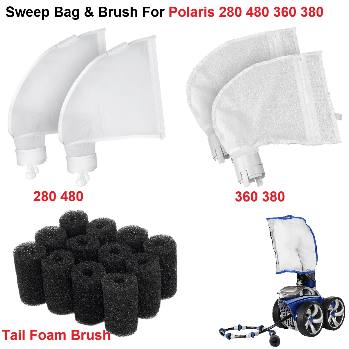 Food Snacks At Home - Pool Sweep Bag & Robot Tail