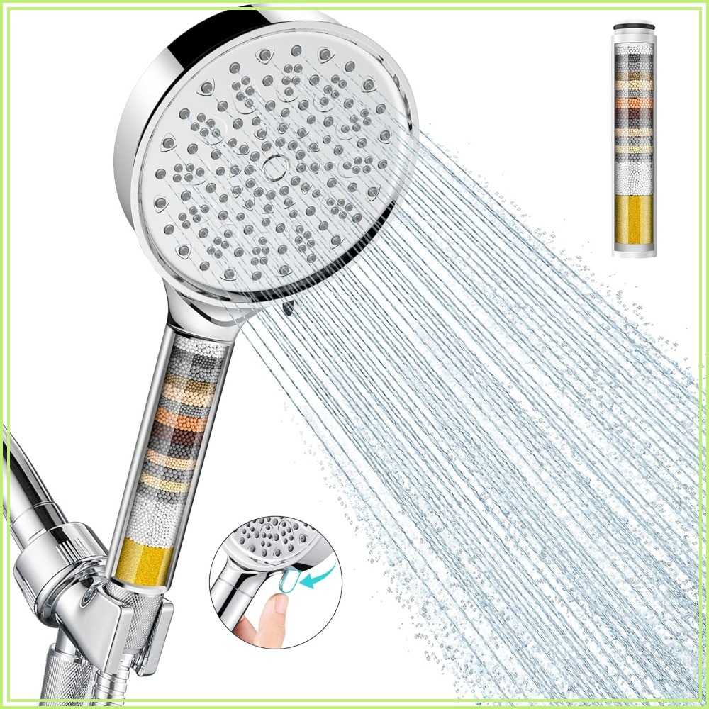 Food Snacks At Home - Filtered Shower Head with Handheld, High