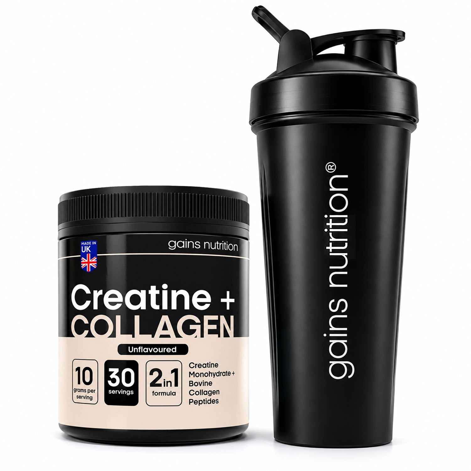 Tiger Nut Snack - Creatine + Bovine Collagen Peptides Powder