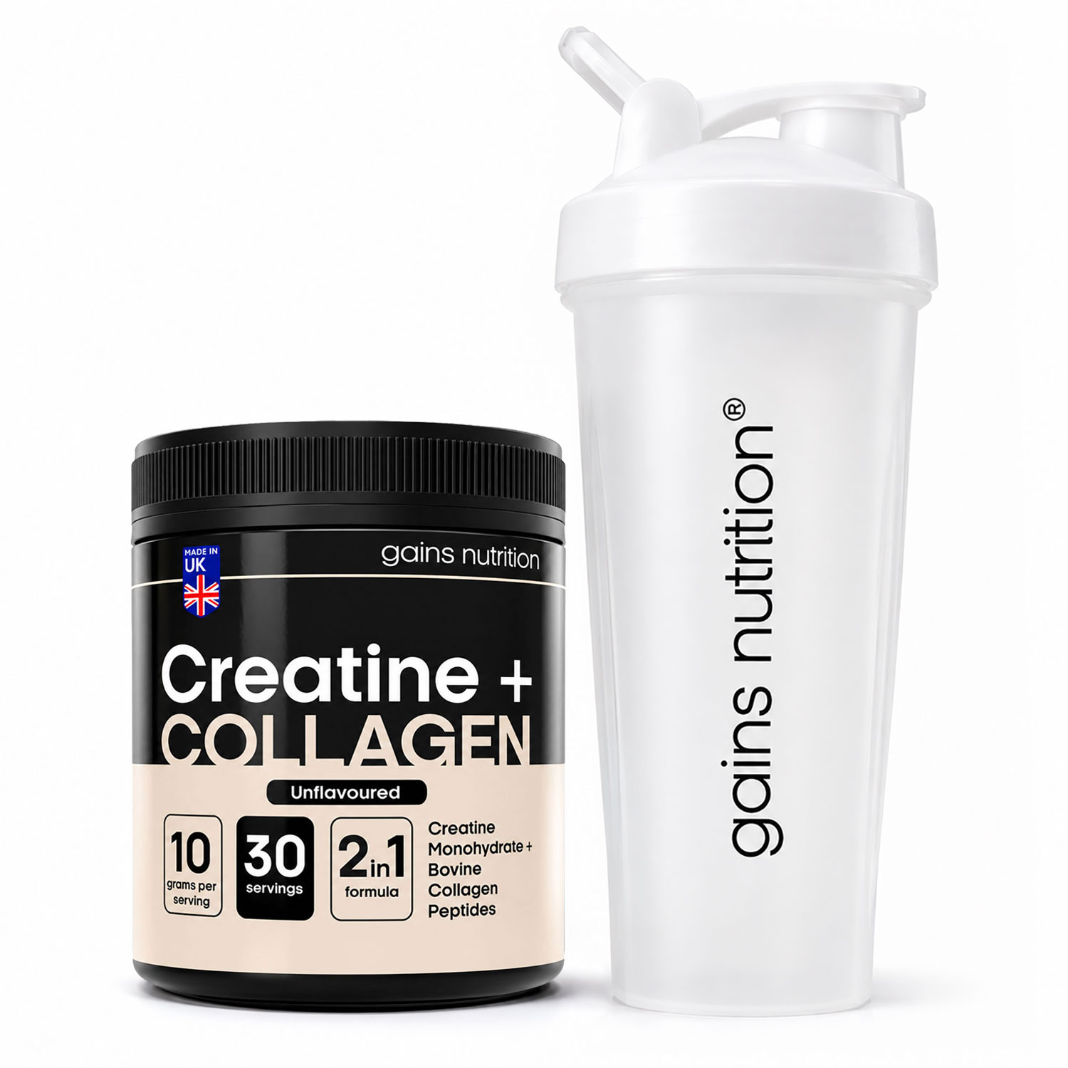 Tiger Nut Snack - Creatine + Bovine Collagen Peptides Powder