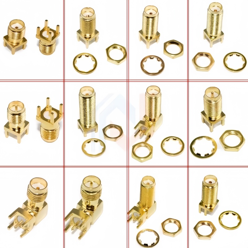 Food Snacks At Home - 2Pcs SMA Male Female Jack Adapter