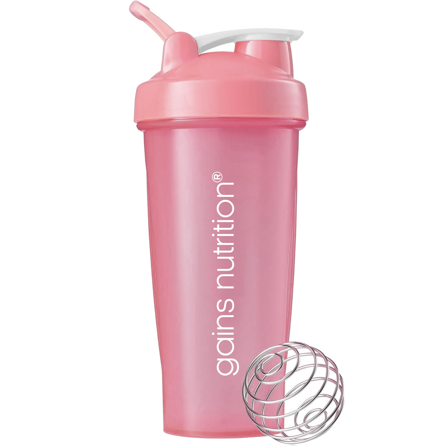 Tiger Nut Snack - Gains Nutrition Shaker Bottle | Pink