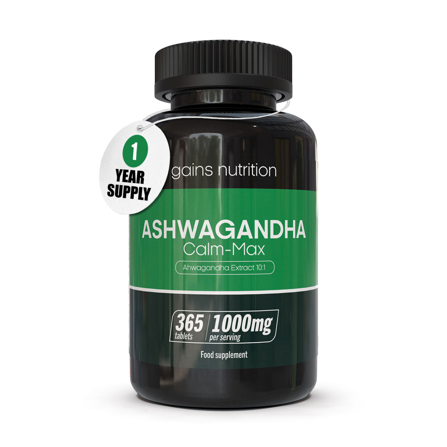 Tiger Nut Snack - Ashwagandha | 1000mg | 365 Tablets