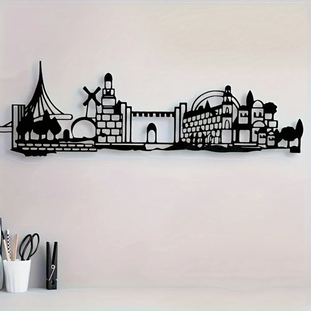 Food Snacks At Home - CIFBUY Iron Wall Art Jerusalem Skyline