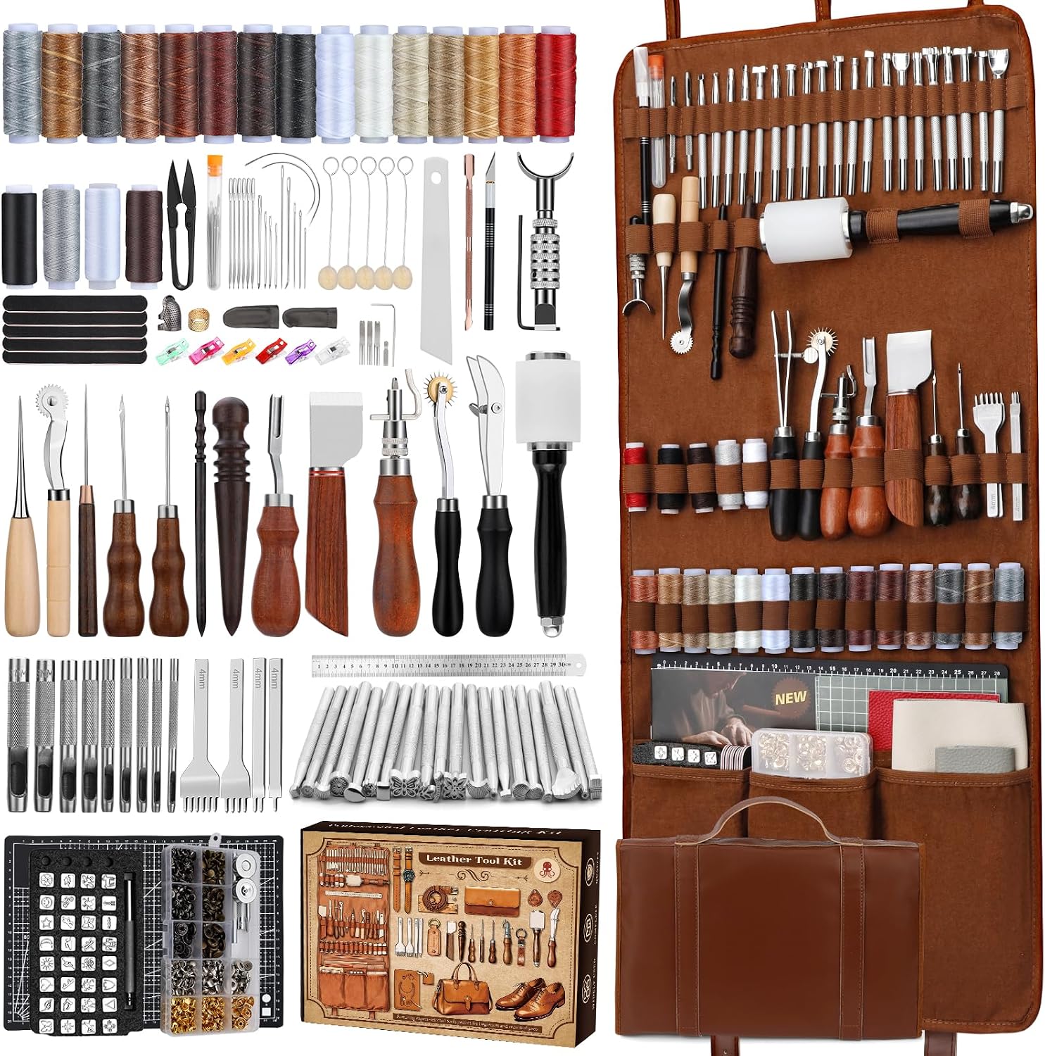 Food Snacks At Home - Leather Working Kit, Leather Working Tools