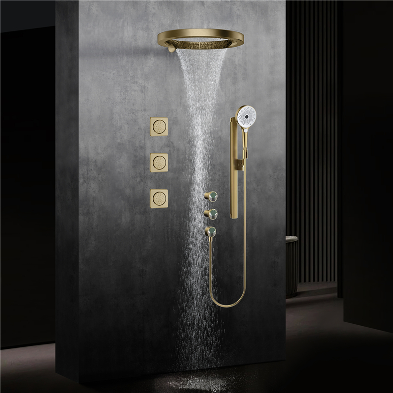 Food Snacks At Home - Beyoon Brass Brushed Gold Triple Handle