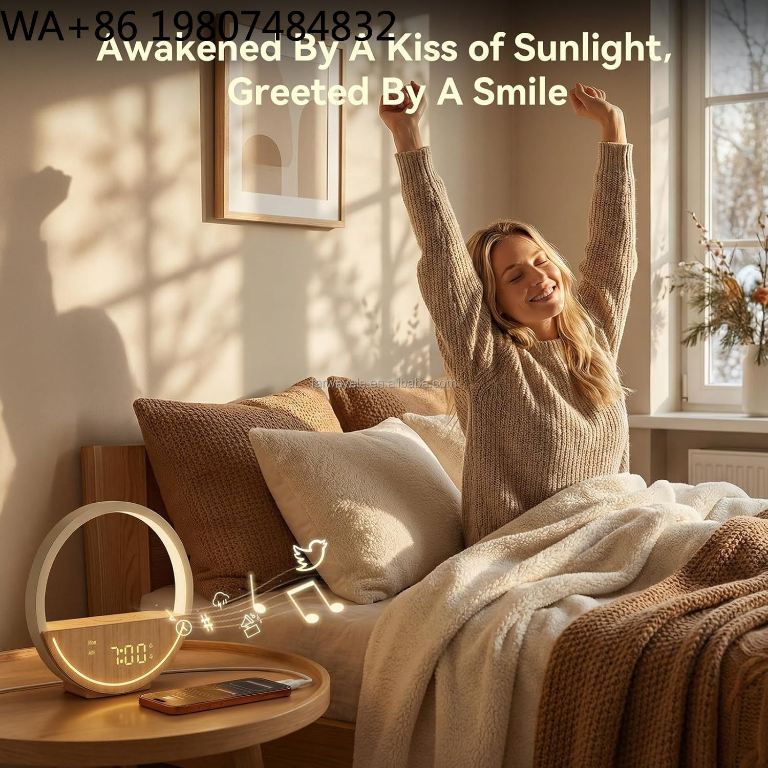 Food Snacks At Home - Dawn Simulation Sunrise Bedside Lamp 20