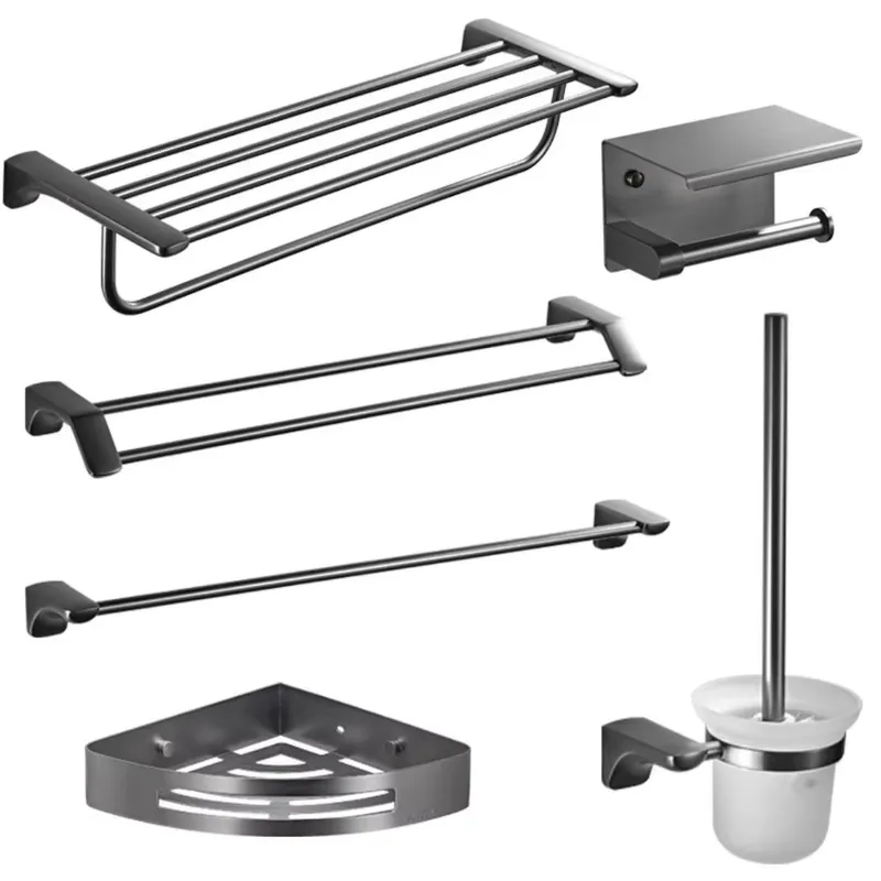 Food Snacks At Home - SUS304 Stainless Steel Bathroom Accessories Set,
