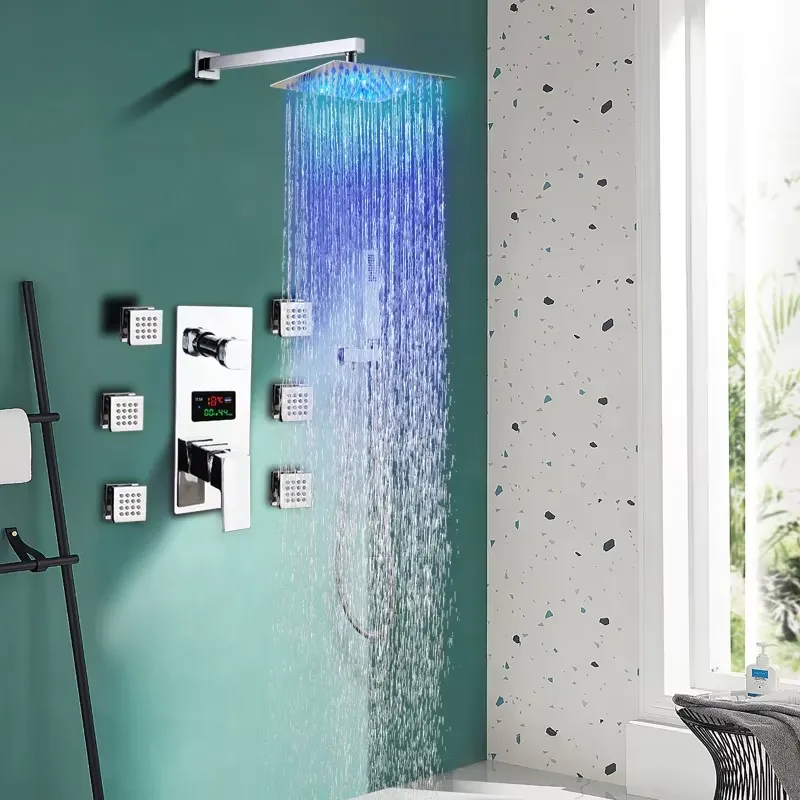 Food Snacks At Home - Brass Shower Set Wall Mounted In-Wall