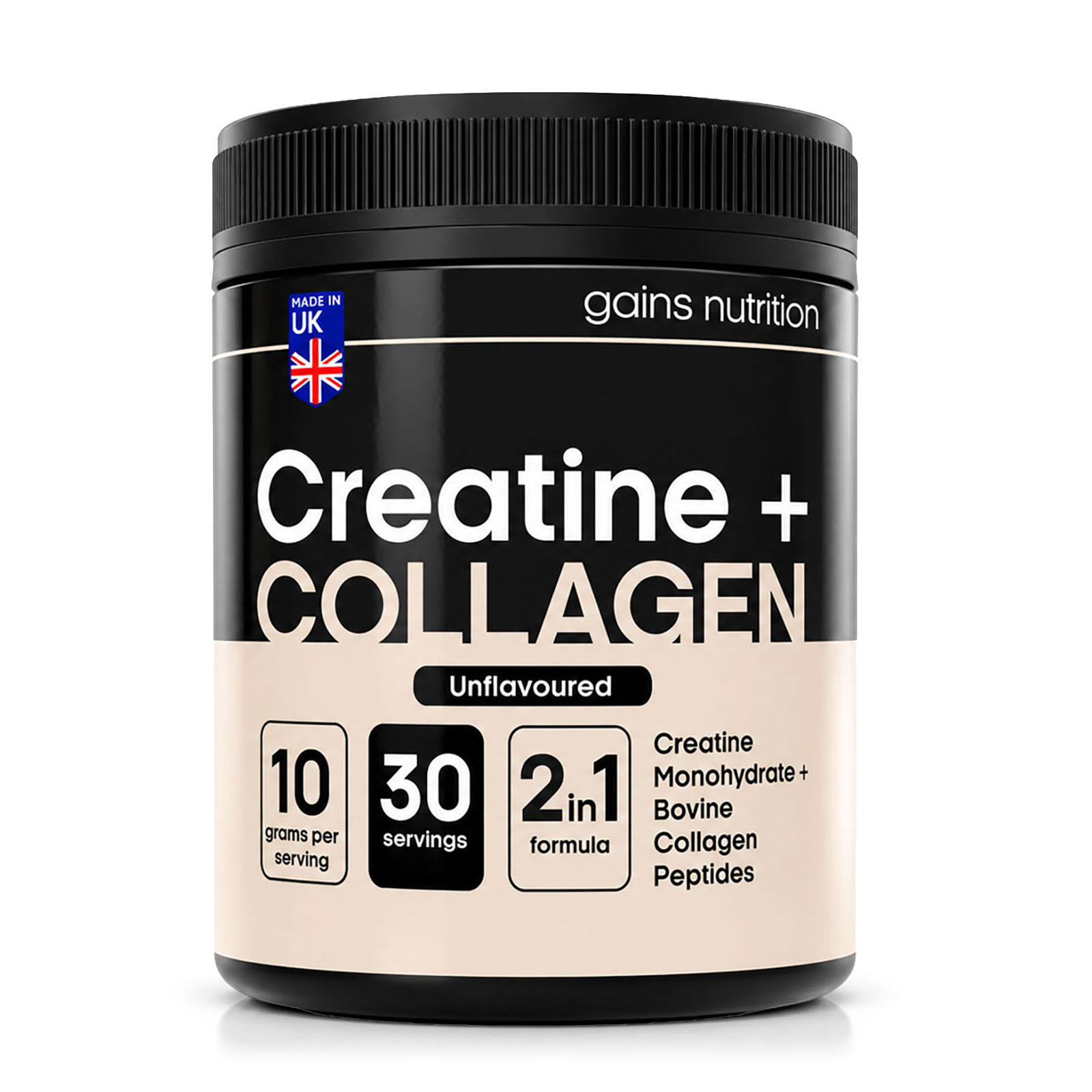 Tiger Nut Snack - Creatine + Bovine Collagen Peptides Powder