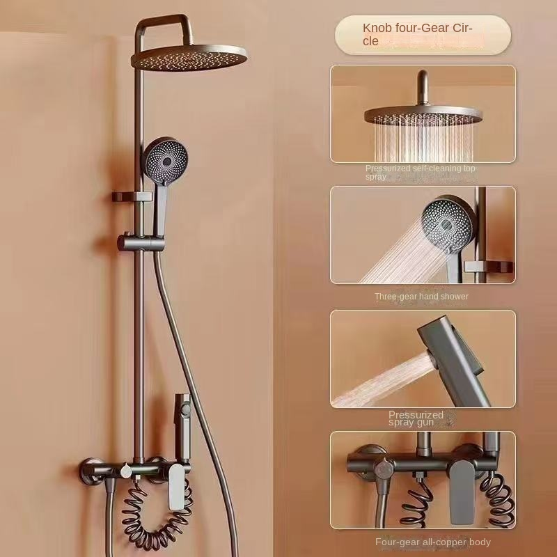 Food Snacks At Home - Shower Head Set/ 59A Precision Copper