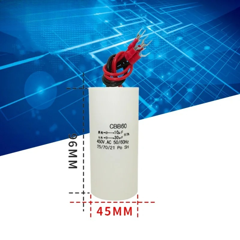 Food Snacks At Home - CBB60 450V 10UF+30UF 450VAC four wire