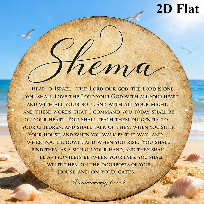 Food Snacks At Home - CIFBUY Vintage Judaica Scripture Aluminum Wall