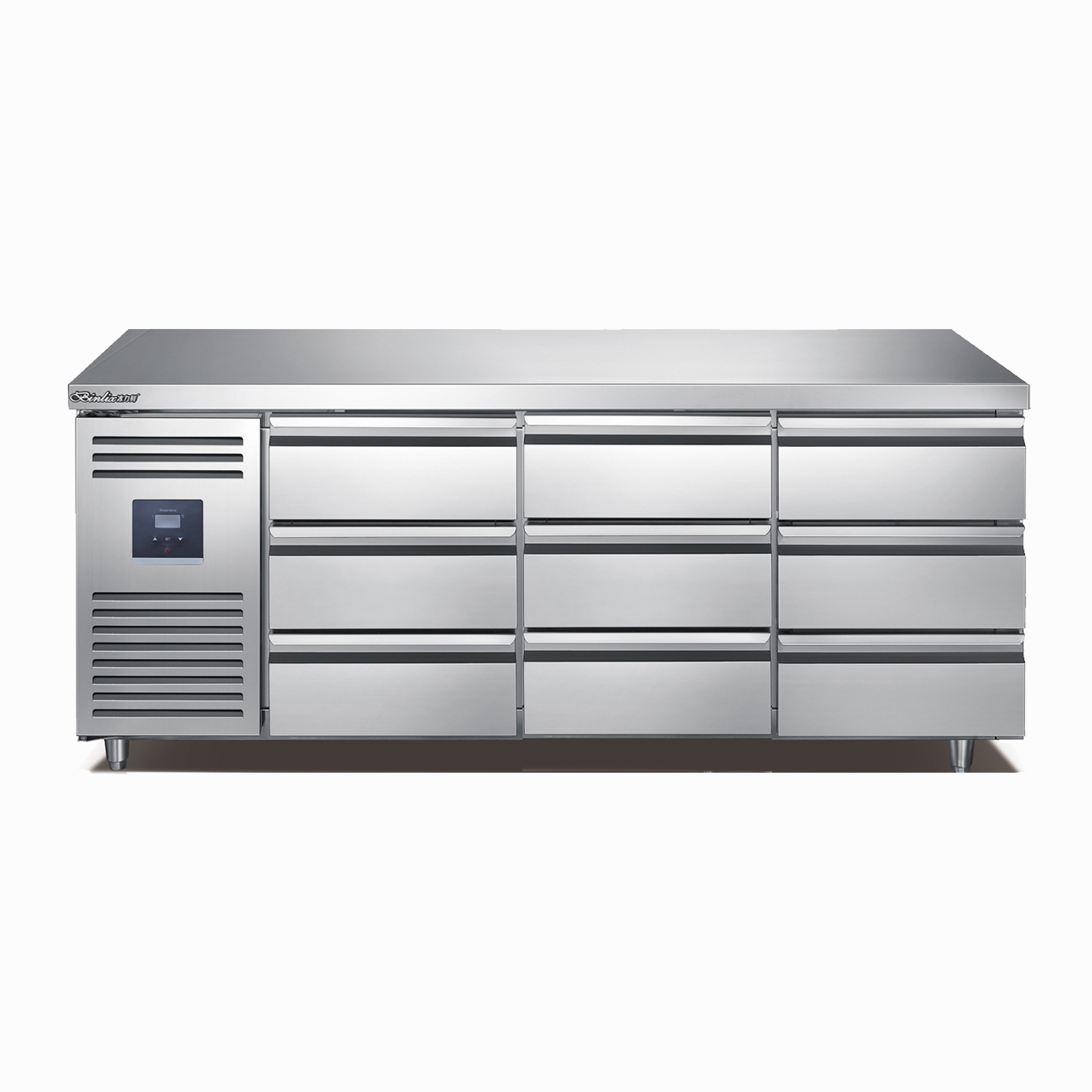 Food Snacks At Home - Adjustable Stainless Steel Workbench Refrigerator 6/9