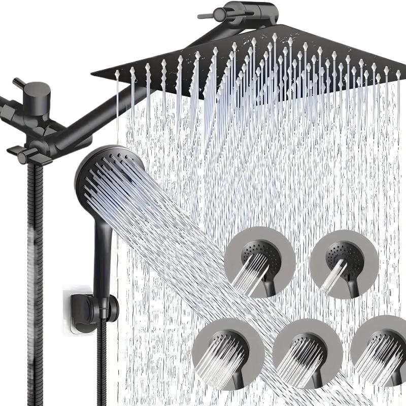Food Snacks At Home - Stainless Steel Rain Shower Head Combo