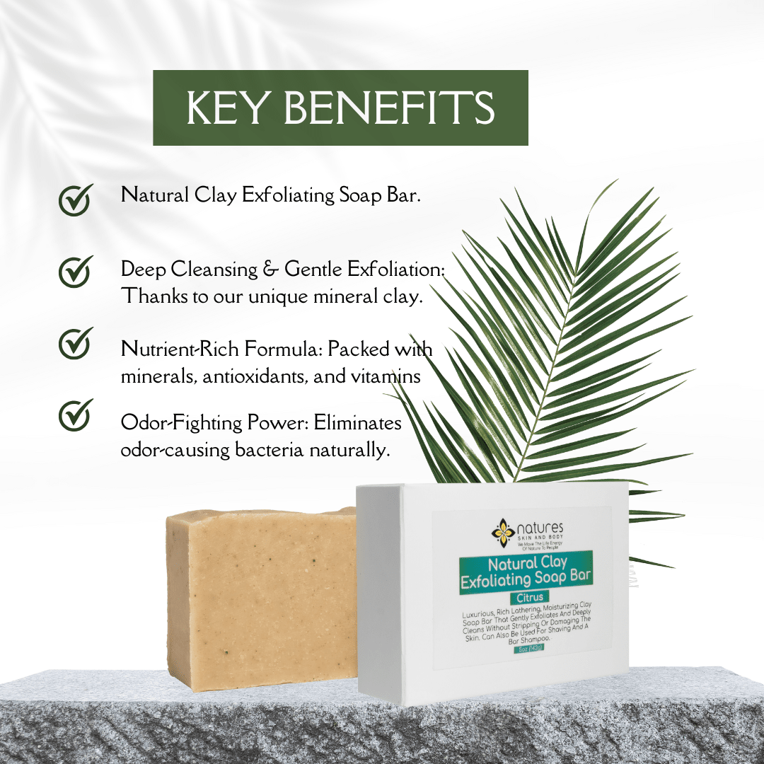 Natural Clay Exfoliating Soap  - Food Near Snacks review and price