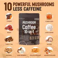Mushroom Coffee With 10 Adapto - Food Near Snacks review and price
