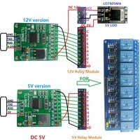 5pcs Modbus PLC 8ch Relay RTU  - Food Snacks At Home review and price
